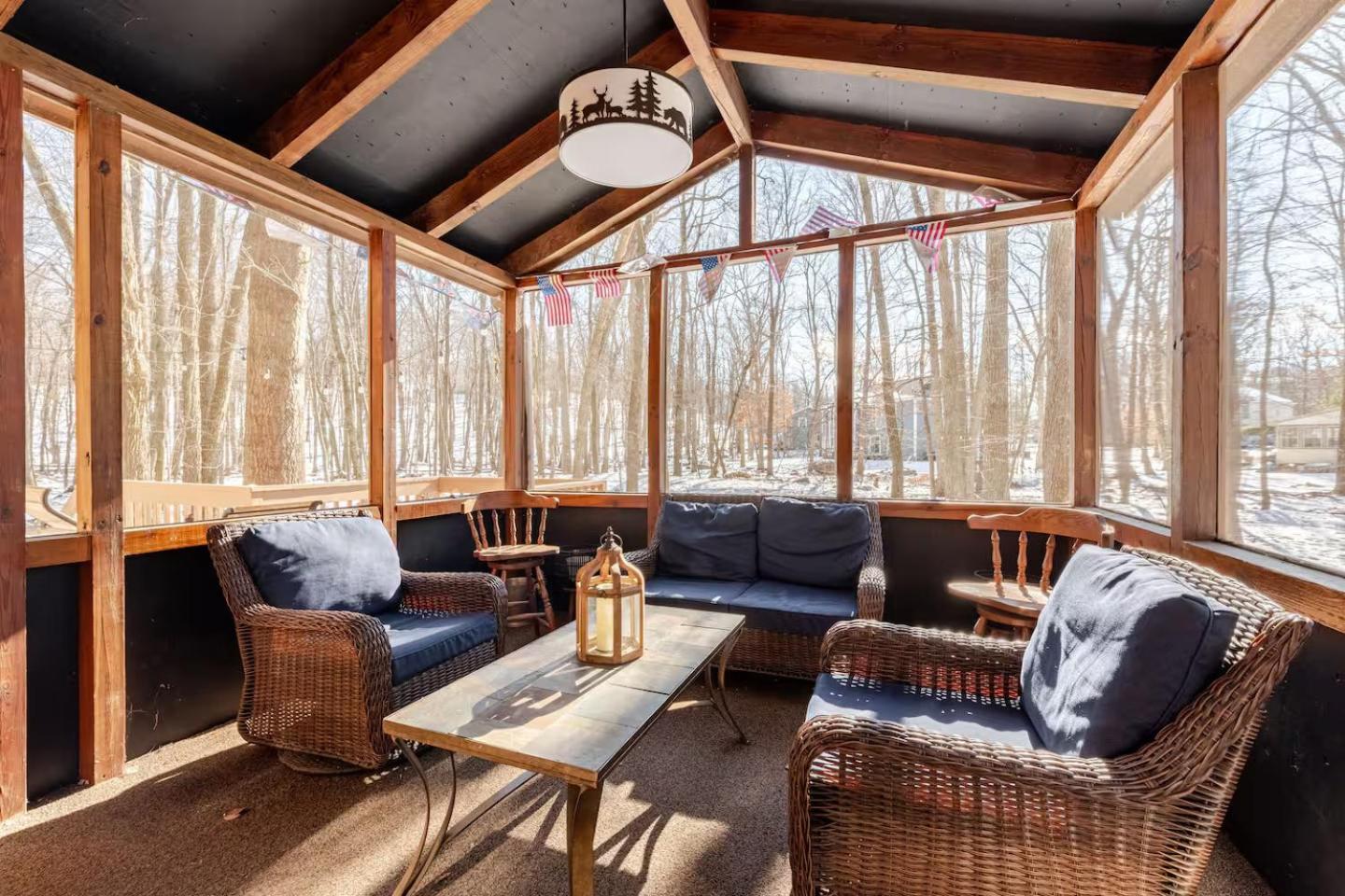 Cozy Cabin At Poconos With Hot Tub And Fire Pit East Stroudsburg Exteriör bild